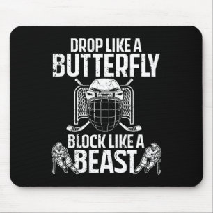 Fun Hockey Goalie Art For Men Women Ice Hockey Lov Mouse Mat