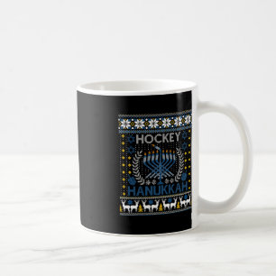 Fun Hockey Menorah Hanukkah Jewish Festival Holida Coffee Mug