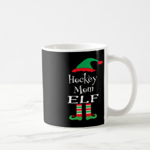 Fun Hockey Mom Elf Xmas Family Match Women Men Te Coffee Mug