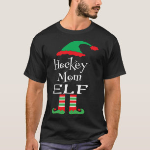 Fun Hockey Mum Elf Xmas Family Match Women Men Te T-Shirt