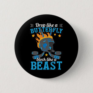 Fun Hockey Player Ice Hockey Lover Coach 6 Cm Round Badge