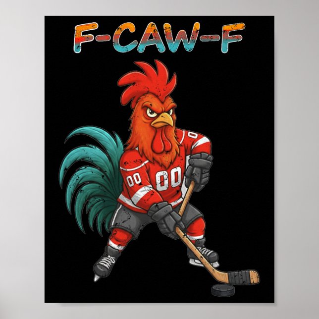 Fun Hockey Player  Poster (Front)