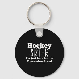 Fun Hockey Sister Girls Sibling Daughter Son Game Key Ring