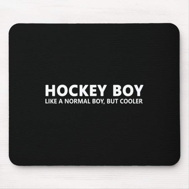 Fun Hockey Son Ice Hockey Boy  Mouse Mat (Front)