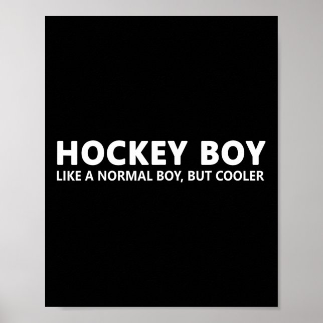 Fun Hockey Son Ice Hockey Boy  Poster (Front)