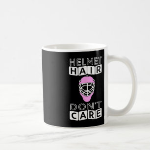Fun Hockey  Women Pink Helmet Goalie Mask Gift Tee Coffee Mug