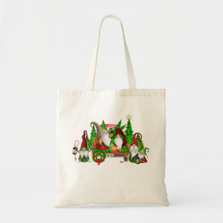 Fun Holiday Gnomes T-Shirt Tote Bag
