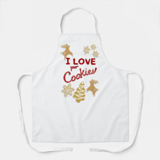 Fun holiday "I love your cookies"  Apron