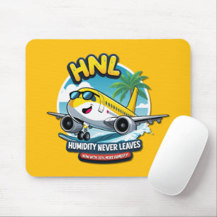 Fun Honolulu HNL Airport Code Mouse Pad