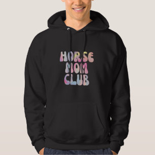 Fun Horse Mum Club Abstract Design Hoodie