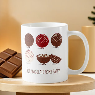 Fun Hot Chocolate Bomb Party Coffee Mug