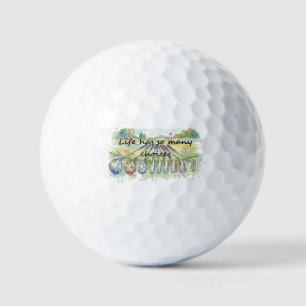 Fun Humor Golf Golfing Quote Life Choices Golf Balls