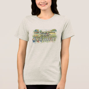 Fun Humor Golf Golfing Quote Life Choices Tri-Blend Shirt