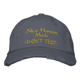 Fun Humorous Embroidered Hat