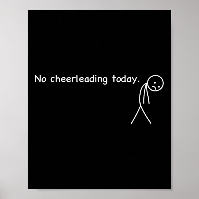 Fun Humour For Cheerleading Lover Rest  Poster (Front)