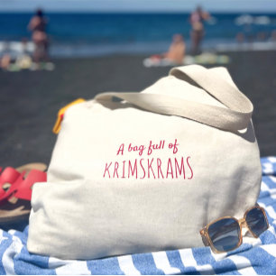 Fun humour quote pink life jumbo tote bag