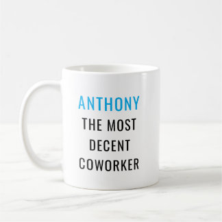 Fun Humour World's Okayest Coworker Custom Text Coffee Mug