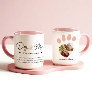 Fun Humourous Dog Mum Personalised Definition Phot Mug