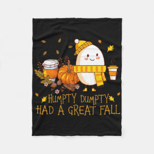 Fun Humpty Dumpty Had A Great Fall  Fleece Blanket