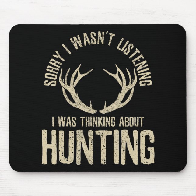 Fun Hunting Quote Saying Deer Venison Elk Hunter G Mouse Mat (Front)