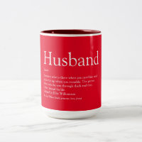 Fun Husband Definition Quote Modern Red