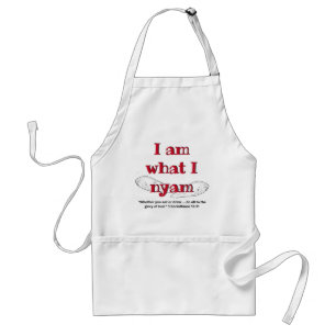 Fun   I AM WHAT I NYAM   Patois   I Yam Standard Apron