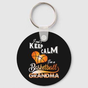 Fun I Can't Keep Calm I'm A Basketball Grandma Cos Key Ring