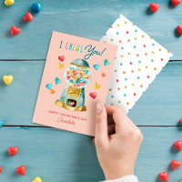 Fun I Chews You Heart Gum Ball Machine Valentine's