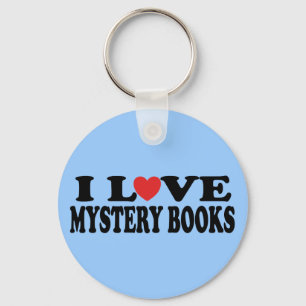 Fun I Love Mystery Books T-shirt Key Ring