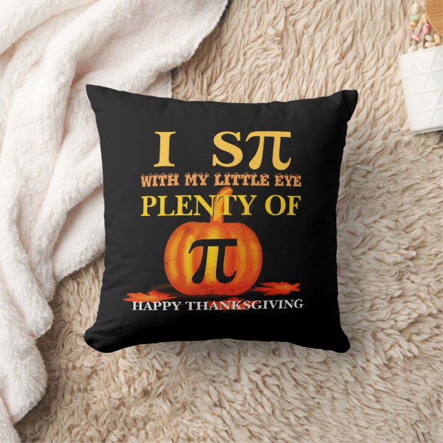 Fun I SPY PUMPKIN PIE Thanksgiving Cushion (Blanket)