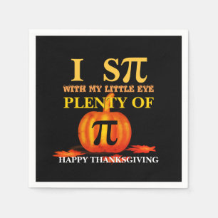Fun I SPY PUMPKIN PIE Thanksgiving Napkin