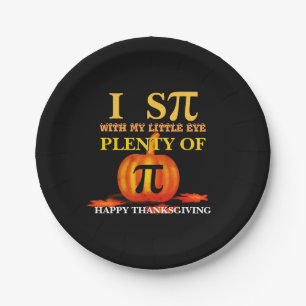 Fun I SPY PUMPKIN PIE Thanksgiving Paper Plate