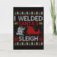 Fun I Welded Santa’s Sleigh Gift Ugly Welder Chris