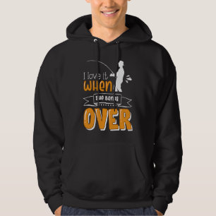 Fun ice fishing for anglers and fishermen hoodie