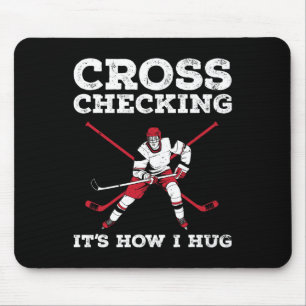 Fun Ice Hockey Art For Men Women Ice Hockey Lover  Mouse Mat