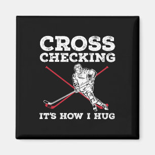 Fun Ice Hockey Art For Men Women Kids Ice Hockey L Magnet