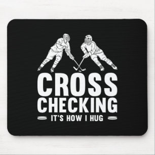 Fun Ice Hockey Art For Men Women Kids Ice Hockey L Mouse Mat