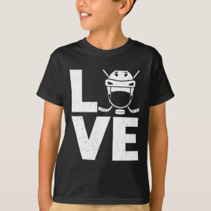 Fun Ice Hockey Art For Men Women Sport Ice Hockey  T-Shirt