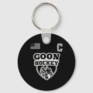 Fun Ice Hockey - Team Goon Captain  Key Ring