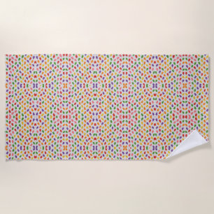 Fun Ice Pop Mosaic Beach Towel