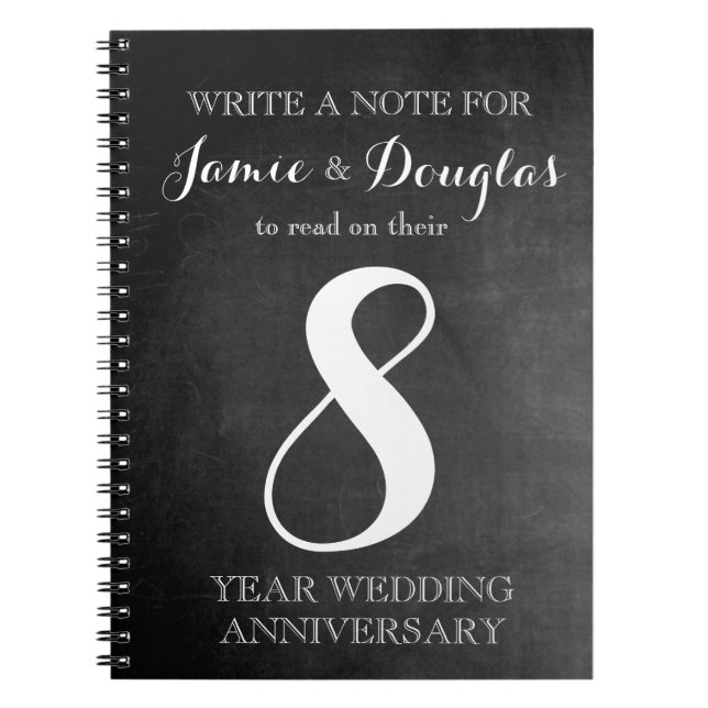Fun Idea Wedding Table Number Notebook (Front)