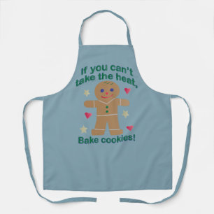 Fun "If You Can't Take the Heat" Gingerbread Man Apron
