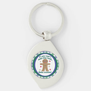 Fun "If You Can't Take the Heat" Gingerbread Man Key Ring