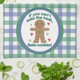 Fun "If You Can't Take the Heat" Gingerbread Man Tea Towel
