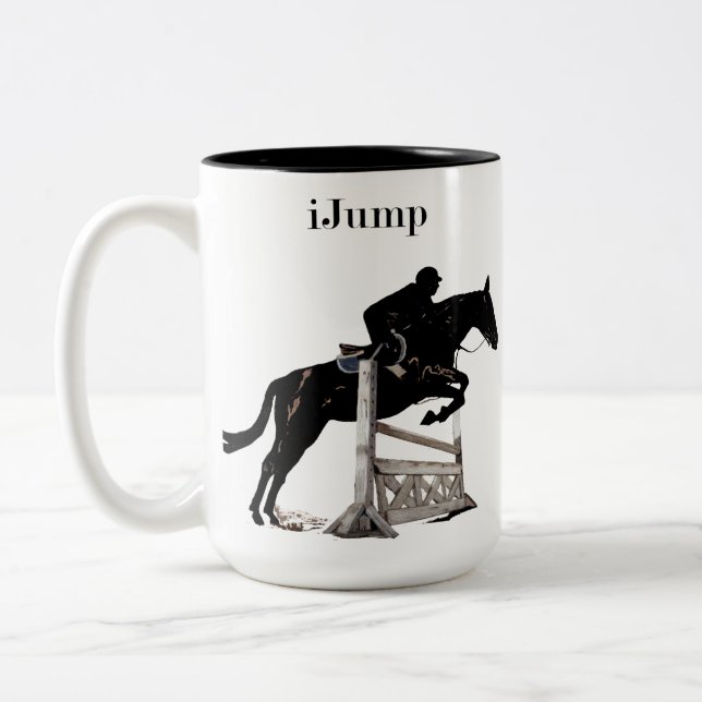 Fun iJump Equestrian Horse Mug (Left)