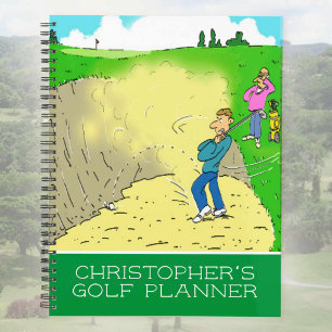 Fun illustration of golfers playing golf. Golfing Planner