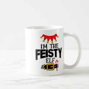 Fun Im The Feisty Elf Costumes Christmas Family Ma Coffee Mug