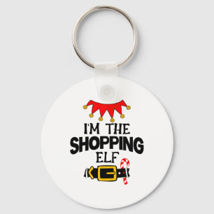 Fun Im The Shopping Elf Costumes Christmas Family Key Ring