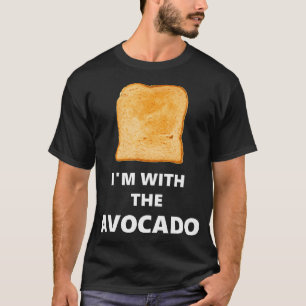 Fun I'M With The Avocado Toast Halloween Costume T-Shirt