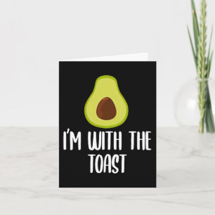 Fun I'm with the Toast Avocado Halloween Couples C Card